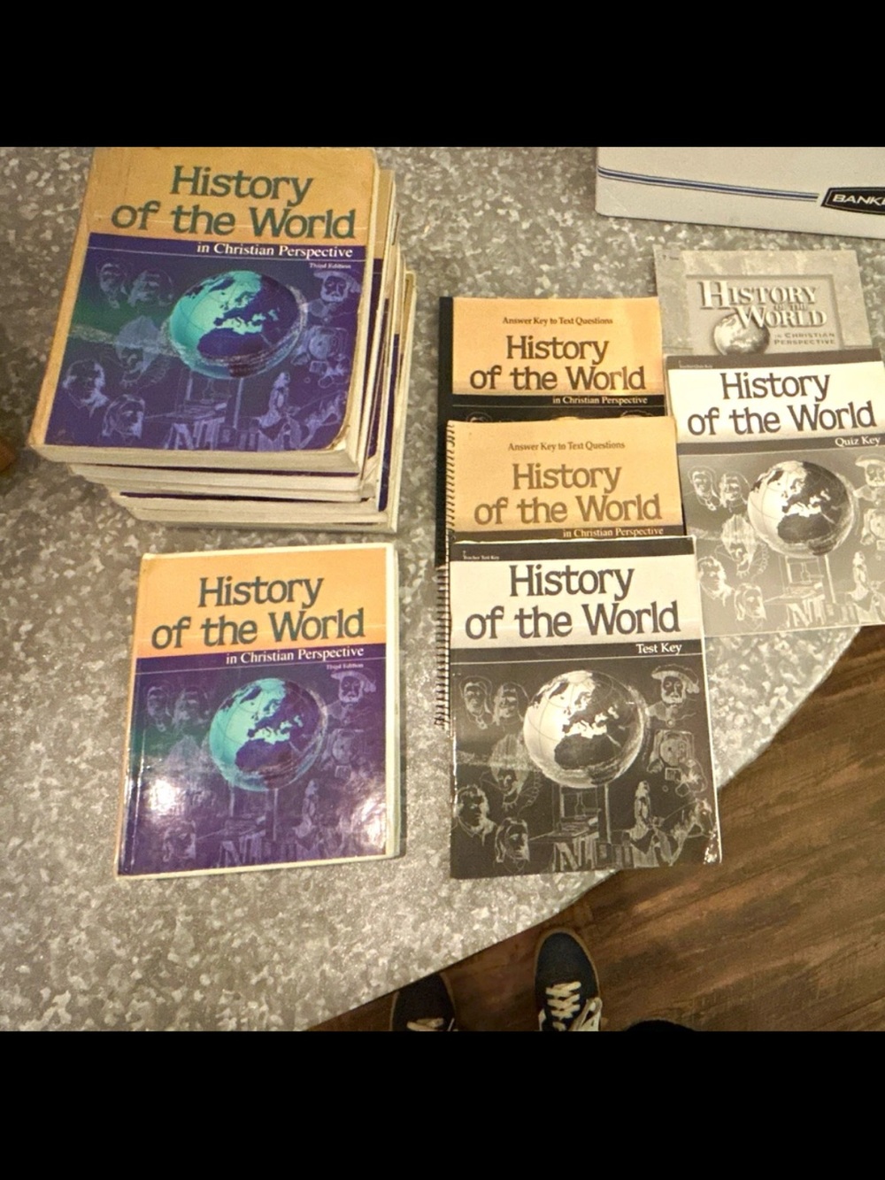 History of the World Textbook set- Yellow & Purple Cover